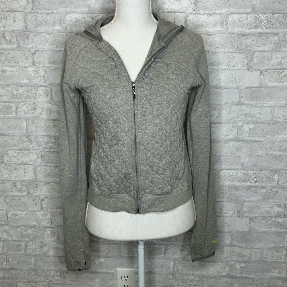 The North Face Gray Quilted Hoodie